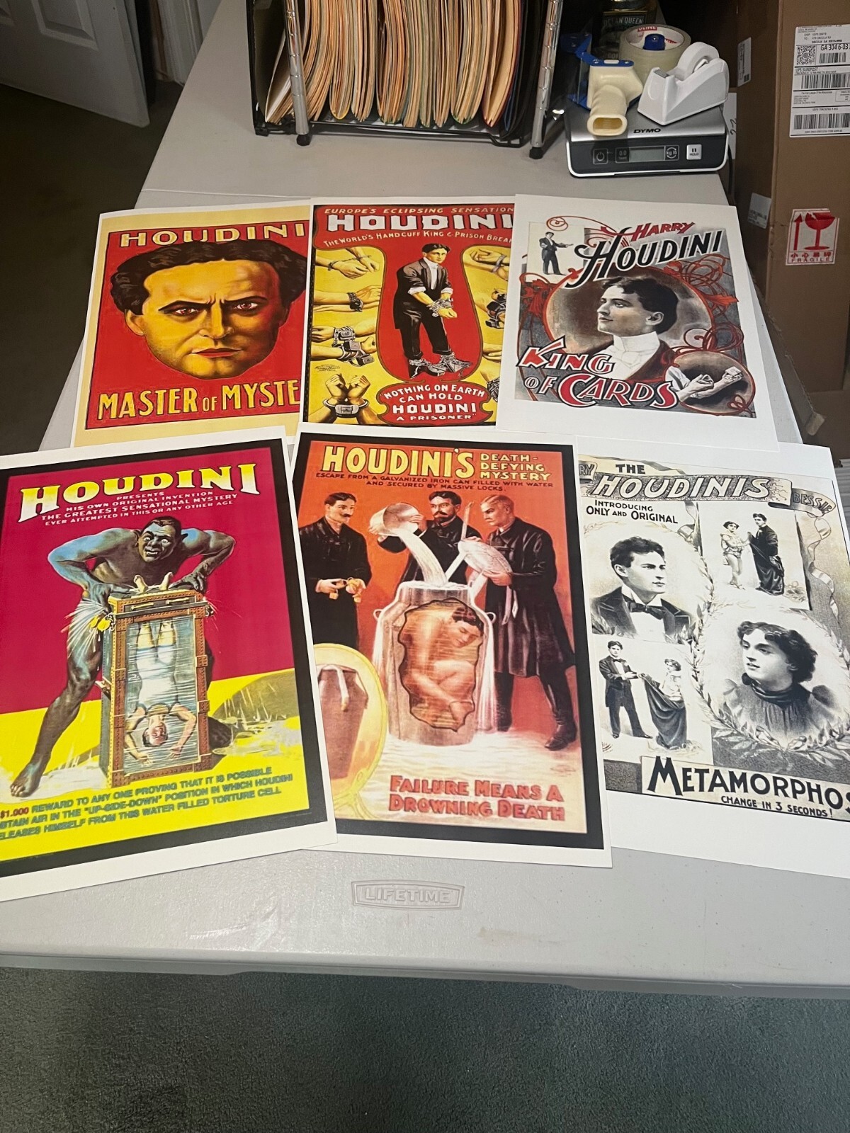 Harry Houdini Reprinted Posters 11x17, Set of 6, You Get All Six What a Deal Harry Houdini Reprinted Posters 11x17, Set of 6, You Get All Six What a Deal