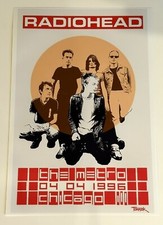 Radiohead Chicago The Metro Poster, 19"x13" April 4th, 1996 - The Bends Tour picture
