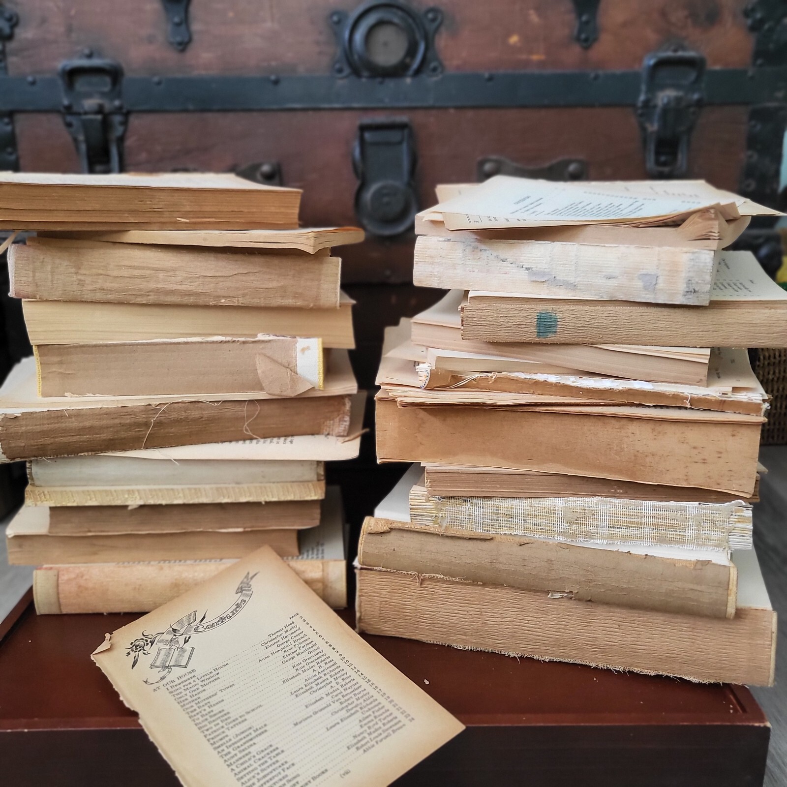 Ephemera Pack, 100 Vintage Old Book Page Variety, includes Foreign Language Ephemera Pack, 100 Vintage Old Book Page Variety, includes Foreign Language