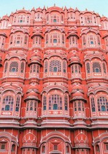Hawa Mahal (Palace of Winds) by Christine Chitnis, Jaipur, India --New POSTCARD picture