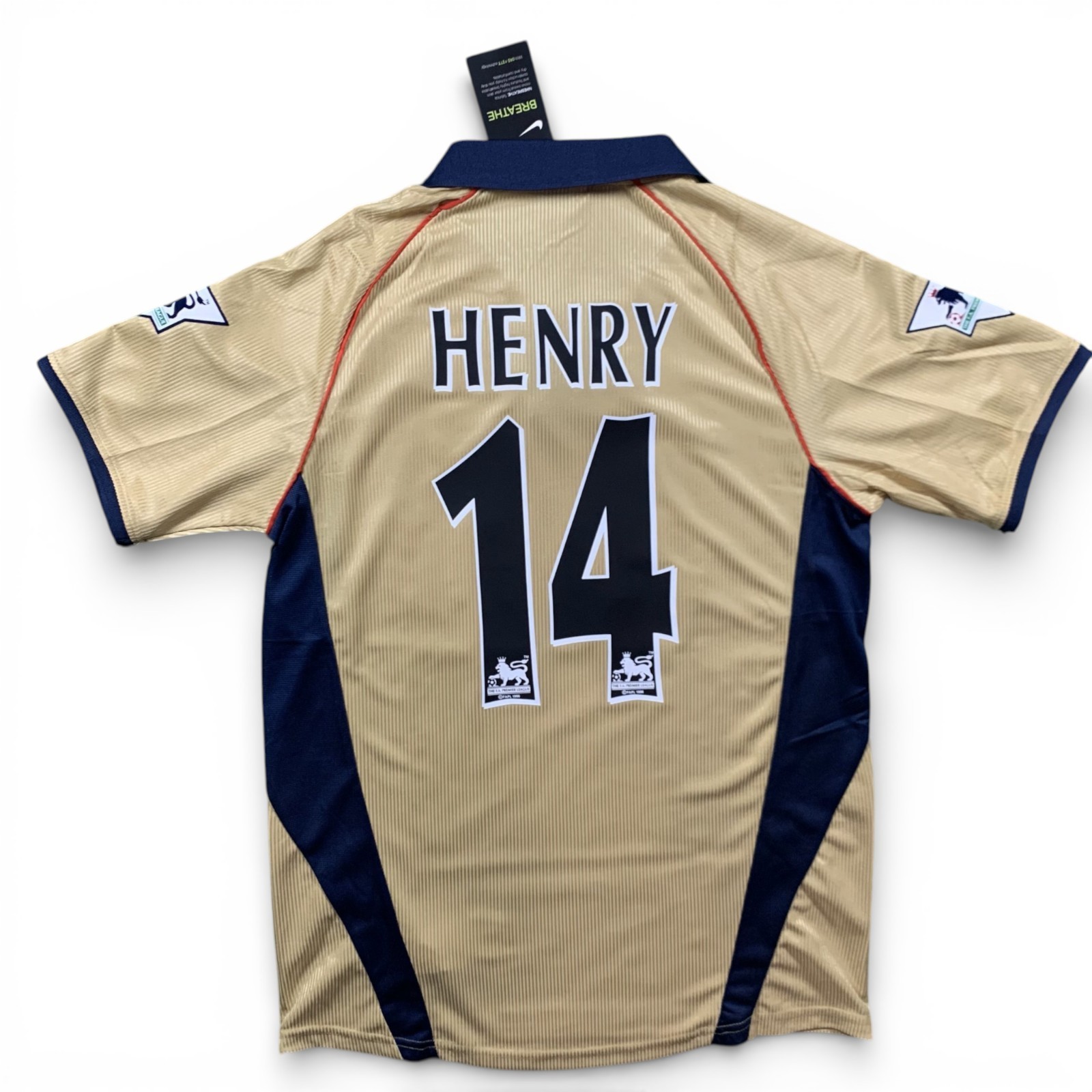 Thierry Henry #14 Arsenal 2001/02 Away Jersey Retro - Men’s Sizes - NEW Thierry Henry #14 Arsenal 2001/02 Away Jersey Retro - Men’s Sizes - NEW