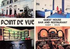 Point de Vue Guest House & Bar Restaurant Rabat Malta Vintage Postcard picture