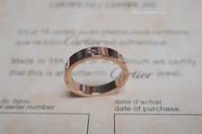 New LOVE&Ring 18k Yellow Gold 3.6 mmCatleWedding Band Size US 7 picture