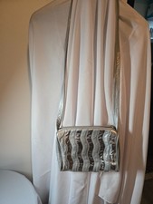 Paul Joseph Vtg Metallic Silver Shoulder/Crossbody Handbag Purse USA picture