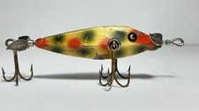Heddon Dowagiac Minnow No. 0 Series Wood Fishing Lure wGlass Eyes picture