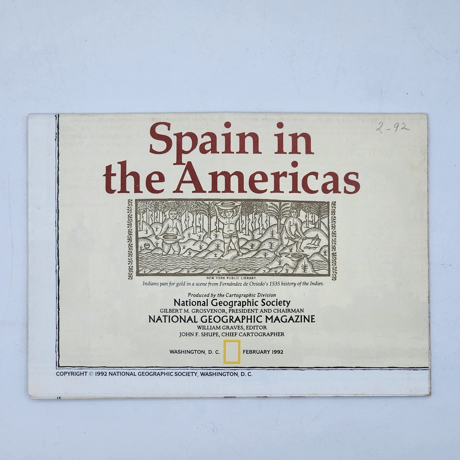 Travel Ephemera Spain in the Americas National Geographic 1992 Travel Ephemera Spain in the Americas National Geographic 1992