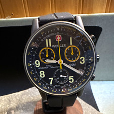 Wenger Swiss Mountain Commando Chronograph Black (7072X) Fully Functional picture