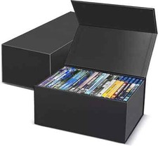 2 Pack Blu Ray DVD Storage Box for Movies and Video Games picture