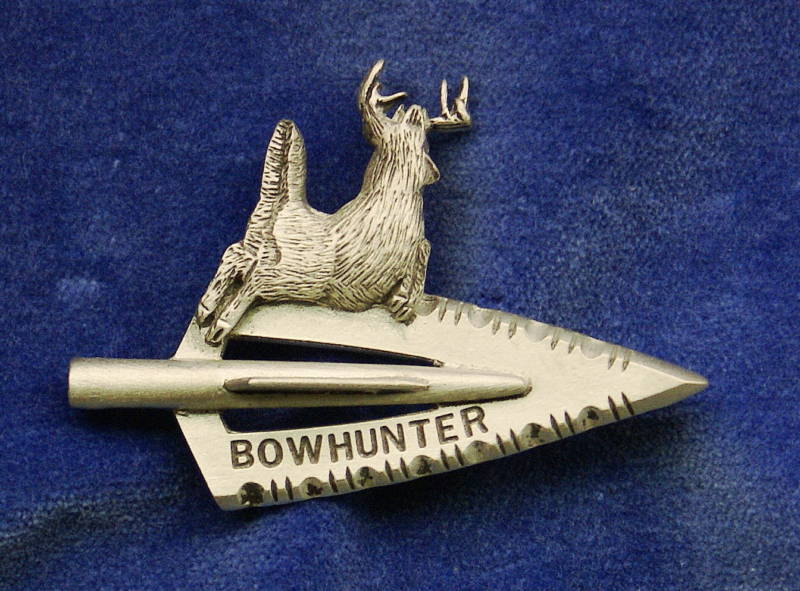 Empire Pewter Bowhunter Broadhead w/ Deer Archery Pin