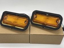 1964 64 Impala Full Size Park Light Lamp Assembly with amber Lens Pair picture