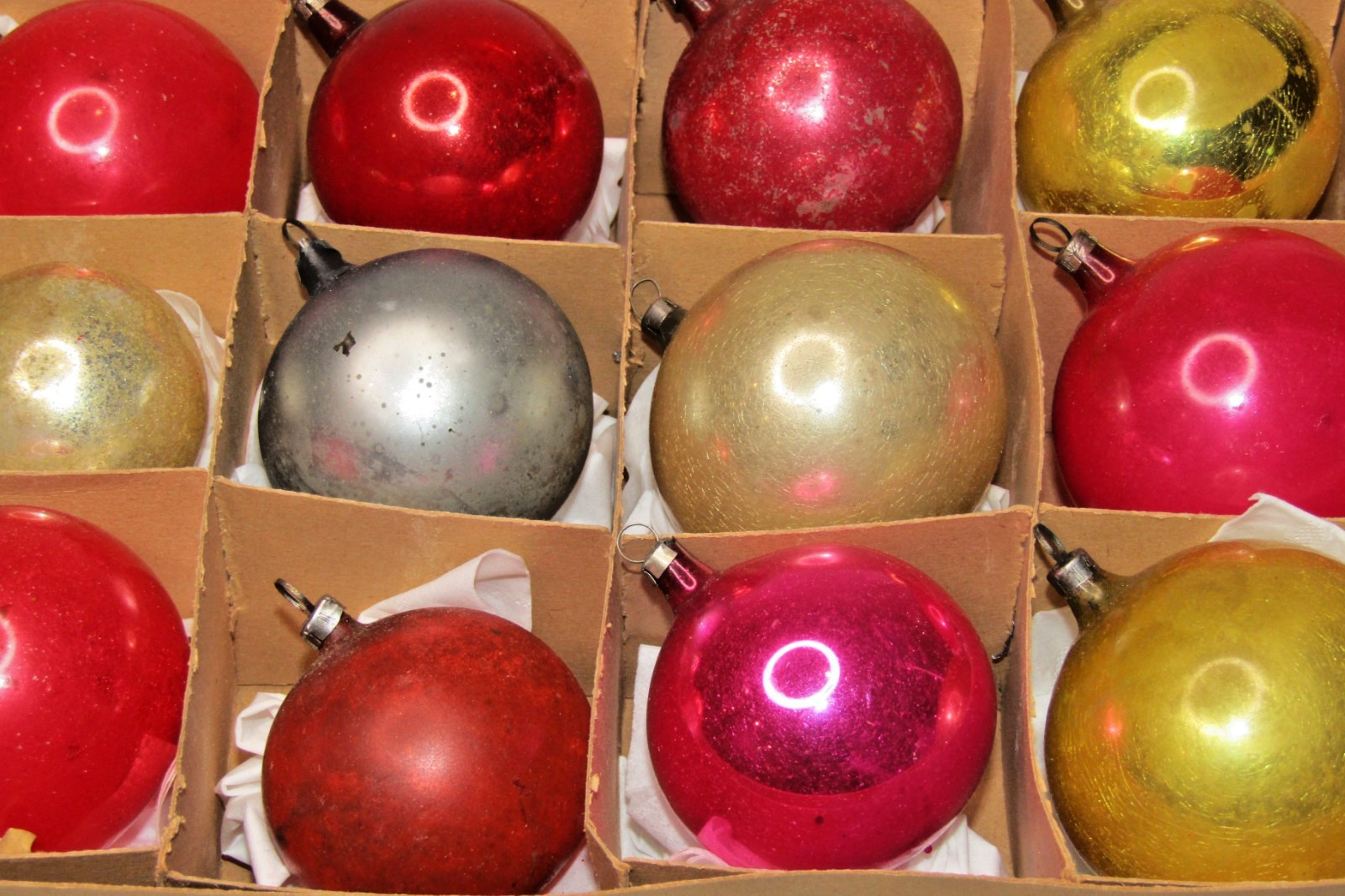 Lot Antique VTG early 1900s Glass Multicolor BALL Christmas Ornaments Germany Lot Antique VTG early 1900s Glass Multicolor BALL Christmas Ornaments Germany