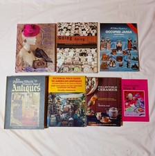 Lot of 7 ANTIQUE & COLLECTIBLE Guide Books Depression Glass AMERICAN Occ Japan picture