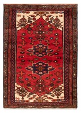 Vintage Hand-Knotted Area Rug 3'3" x 4'9" Traditional Wool Carpet picture
