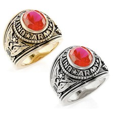 US Army Ring United States Armed Forces Military Rings Surplus of Silver & Gold picture