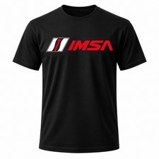 IMSA International Motor Sports Association Men's Black Graphic T Shirt picture