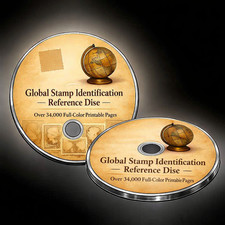 Worldwide Stamp Reference 2‑Disc Set – 34,000 Full‑Color Printable Pages picture