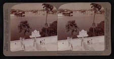 Photo:Udaipur India 1903 Island Palace Lake Palaces Temples Stereoview picture