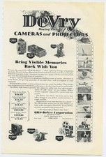 DeVry Moving Picture Cameras and Projectors 1929 Vintage Ad DeVry  picture