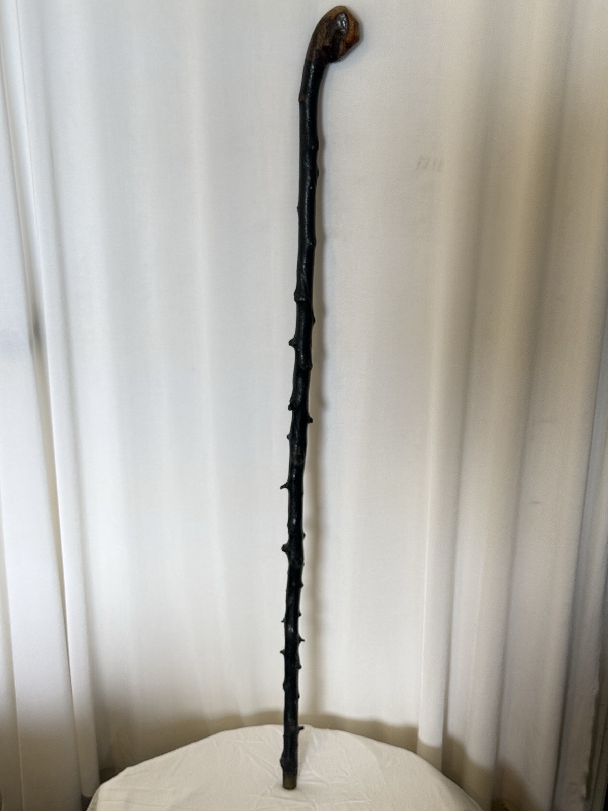 Antique Folk Art WALKING STICK Civil War Confederate Veteran Provenance 37in