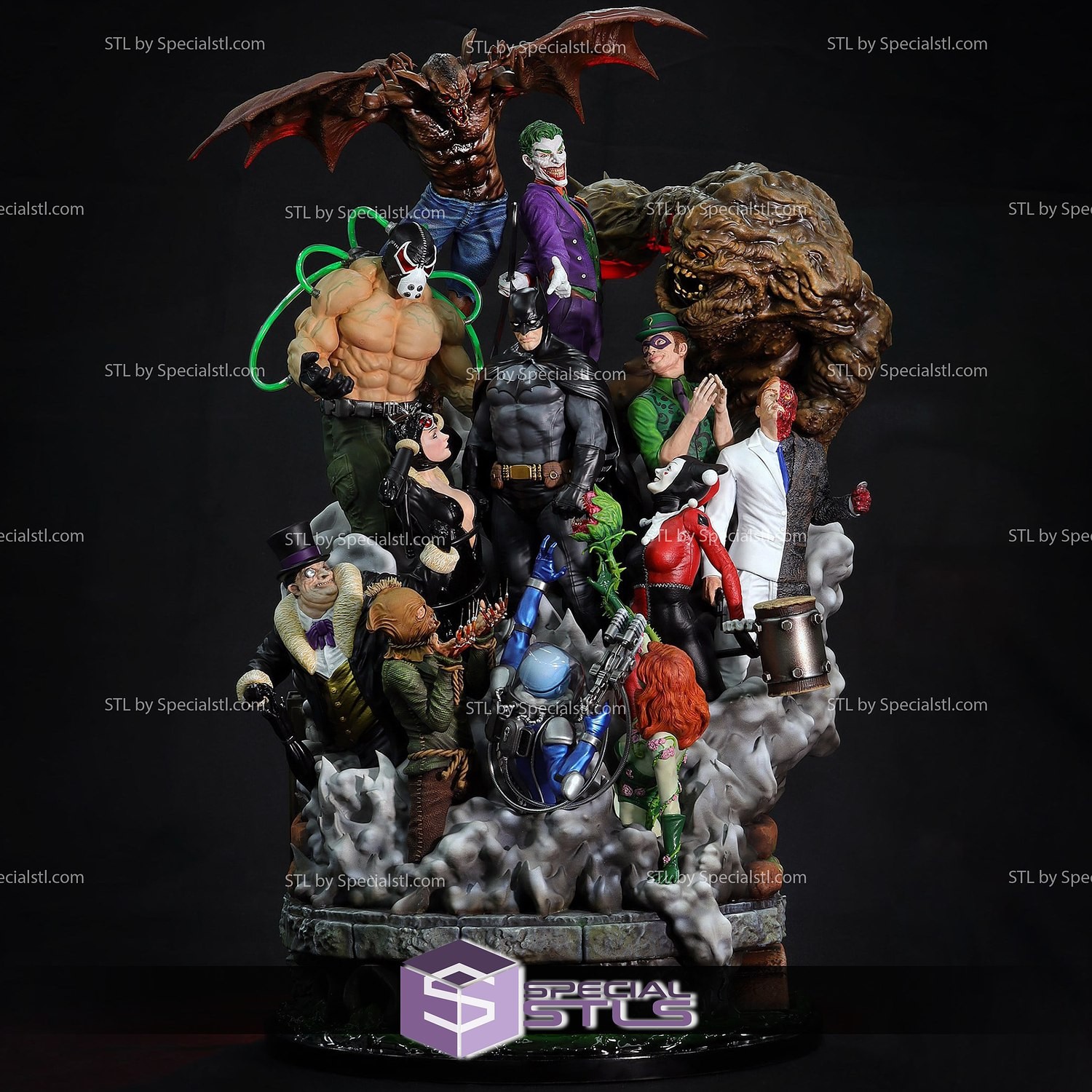 Batman his many enemies Sculpture Statue Model Kit  Unpainted/Unassembled