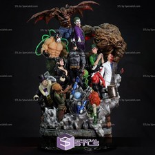 Batman his many enemies Sculpture Statue Model Kit  Unpainted/Unassembled picture