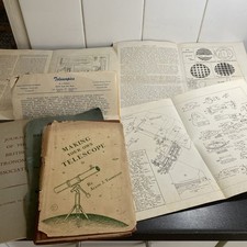 Making Your Own Telescope by Allyn J. Thompson 1954+ Info & Diagrams picture