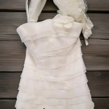 San Patrick Garza Paris Designer Ivory White Wedding Dress Sz 10 Dresses  picture