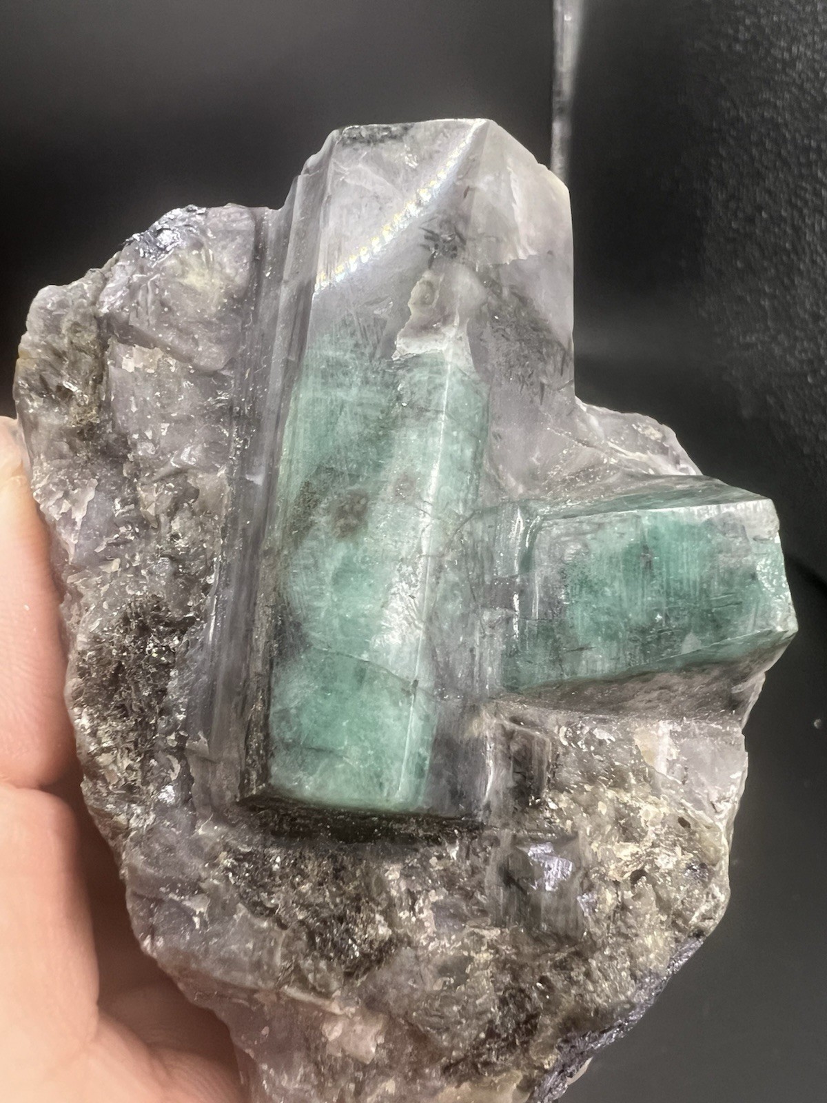 Unique A+ Quality Natural Emerald And Quartz With Mica Minerals, Gems, Decor Unique A+ Quality Natural Emerald And Quartz With Mica Minerals, Gems, Decor