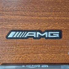 AMG Mercedes Patch Motorsport Racing Cars Automobiles Embroidered Iron On 0.75x4 picture