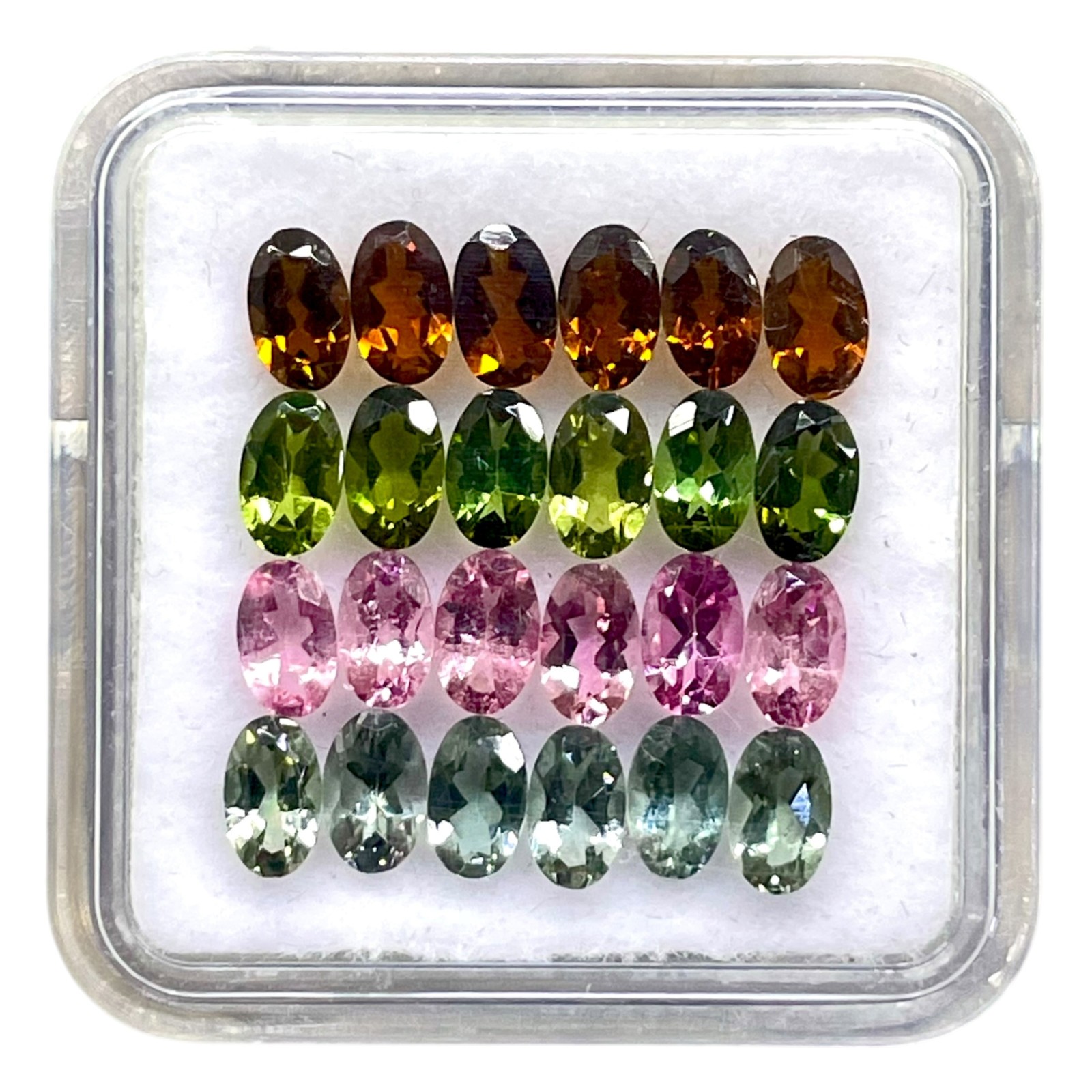 VVS Natural Tourmaline 24 Pcs 5x3mm Oval Cut Loose Untreated Gemstones Lot VVS Natural Tourmaline 24 Pcs 5x3mm Oval Cut Loose Untreated Gemstones Lot