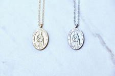 Dainty Saint Valentine Pendant Necklace, Religious Necklace, Saint Necklace picture