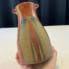 Vintage John Jelfs Studio Pottery Vase Bourton on the Water British Stoneware picture