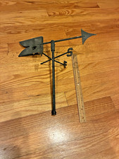 Vintage Mini Metal Tabletop Weathervane Rustic Farmhouse Garden Decor SOLD AS IS picture