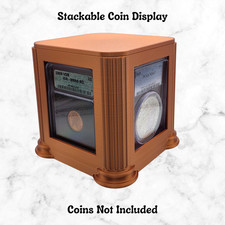 Stackable Coin Slab Display Storage for NGC PCGS ANACS CAC with Lid - COPPER picture