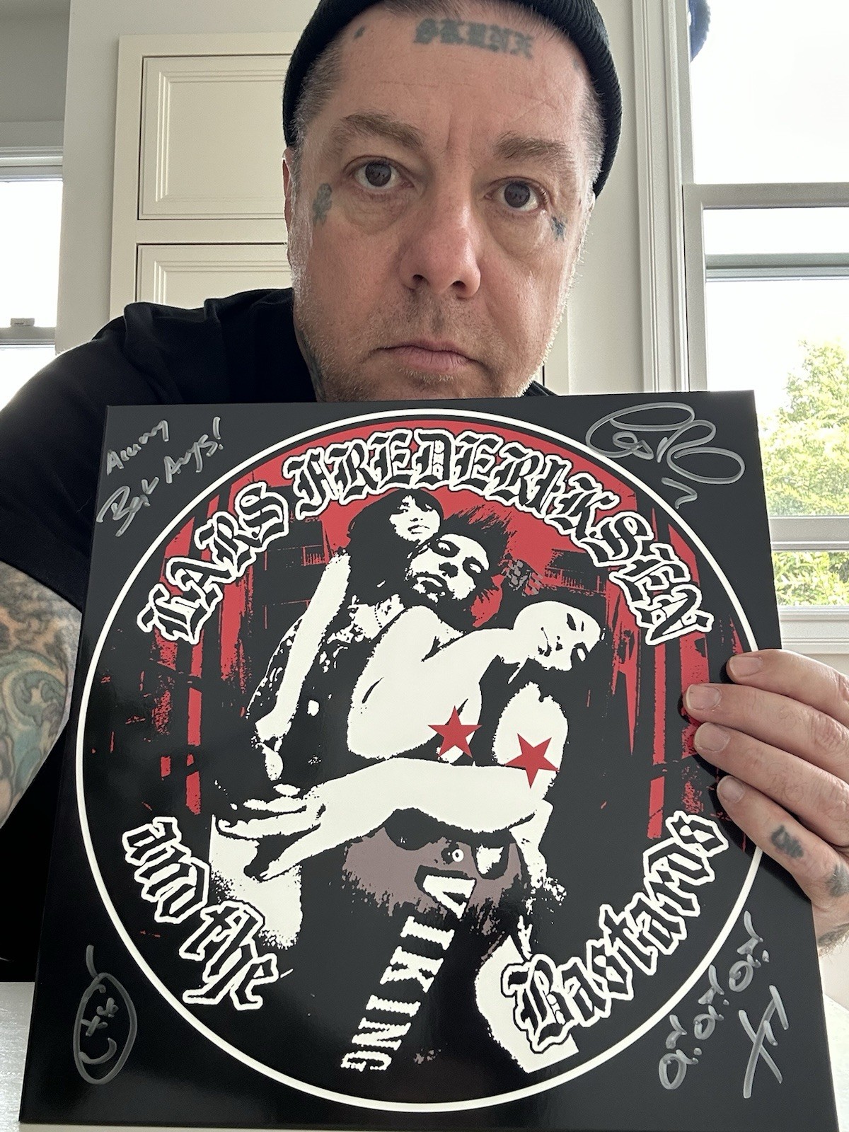 Lars Frederiksen & The bastards Viking Colored Vinyl Autographed Oi Punk Rancid