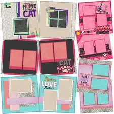 CAT MOM - Scrapbook Layout Set picture