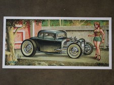 Out of Print Signed Keith WEESNER 1932 Ford Hot Rod Roadster vtg Y-Block V8 old picture