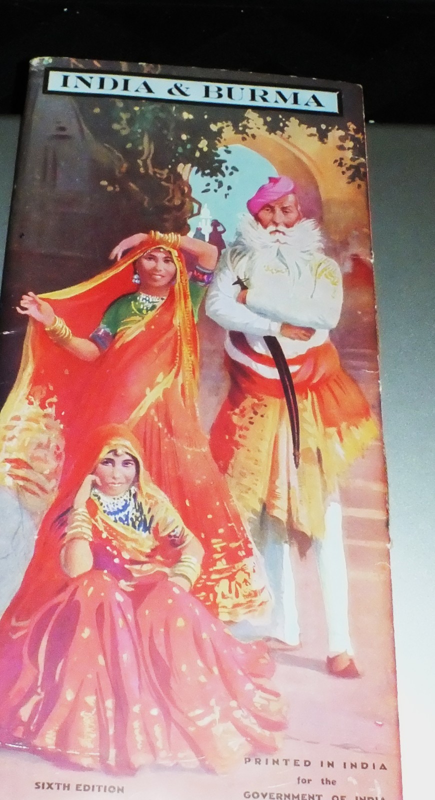 INDIA BURMA TRAVEL GUIDE Pamphlet PHOTOS ADS MAPS 1930'S  6th edition