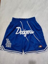 Hot Los Angeles Dodgers Major League Baseball Men Blue Shorts Size:S-3XL picture