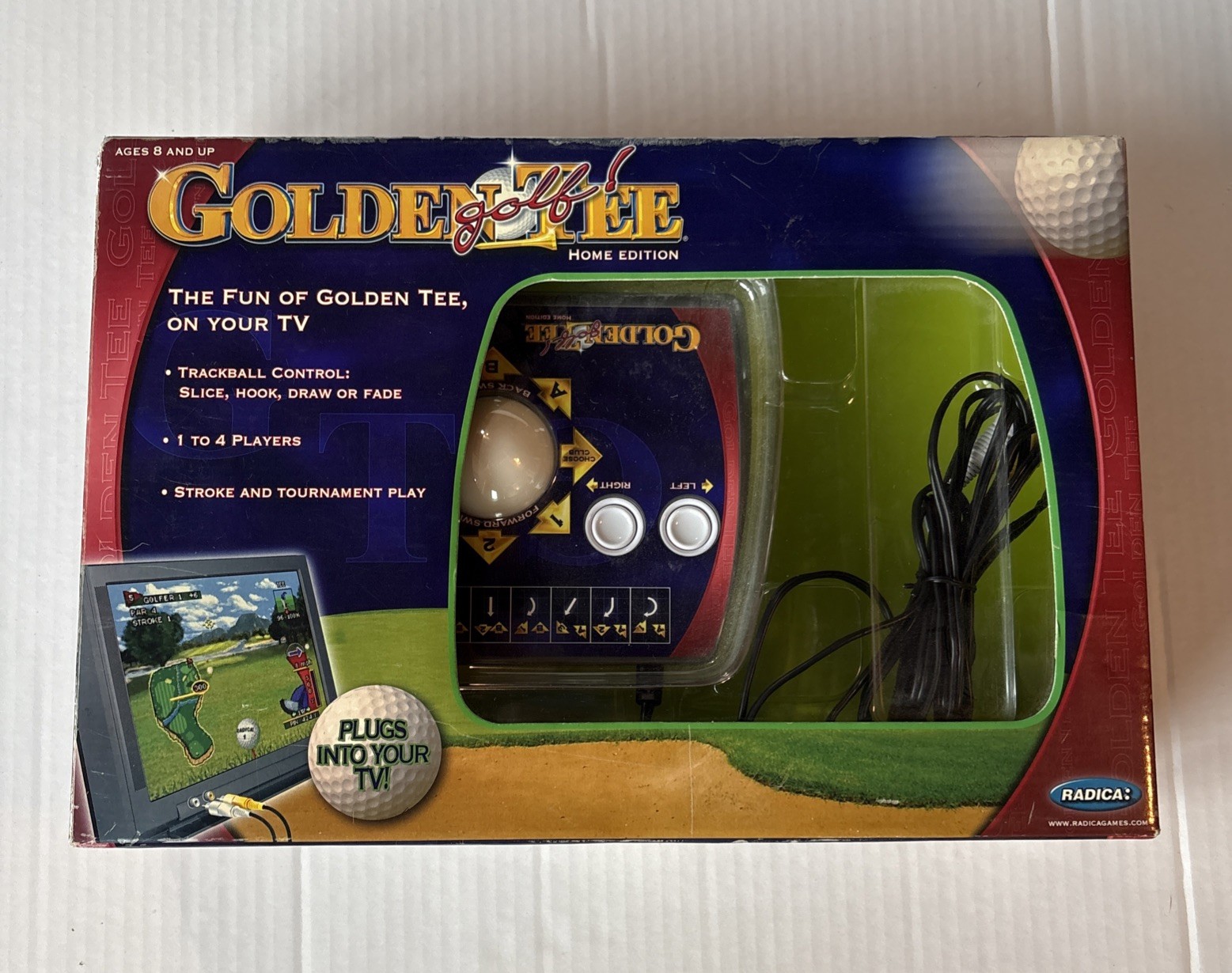Golden Tee Golf Home Edition plug-and-play TV video game released by Radica