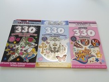 3 Tattoo Books for kids. Childrens Temporary tattoos. Colored Tattoos picture