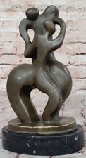 Signed Original Bronze Statues Modern Dancer Couple Figurine Collectible Artwork picture