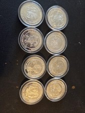 American Wildlife Series .999 Silver Historic Mining Colorado Lot Of 8 picture
