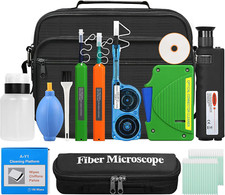 14-in-1 Fiber Optic Cleaning Kit with 400X Microscope & MTP Cleaner Box picture