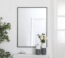Elegant  Eternity Decorative Mirror MR43040S Black Frame Wall Mirror Modern NEW picture