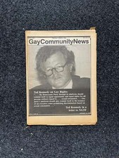 1980s LGBT Ted Kennedy Newspaper, LGBTQIA Memorabilia, Queer Gifts Artworks, Le picture