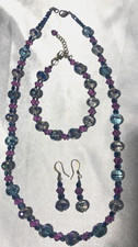 Handmade Necklace, Bracelet, And Earring Set picture