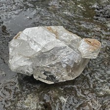 Herkimer Diamond Mineral Specimen with hydrocarbon inclusions , 51 g picture