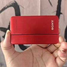 Sony Cyber-shot DSC-TX66 Digital Camera Red 18.2MP OLED Touch Screen Slim Y2K picture
