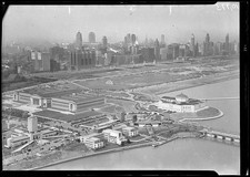 Skyline View Of Grant Park And The 1933 Chicago World'S Fair A Ce - Old Photo picture